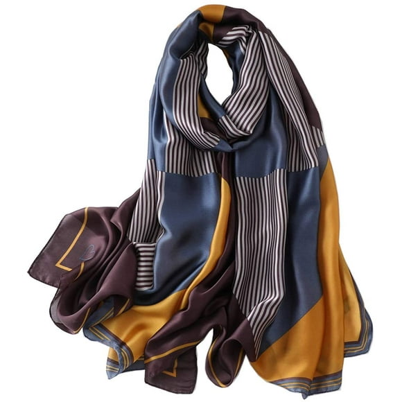 Silk Scarf 100% Mulberry Silk Fashion Scarves Long Lightweight Shawl Wrap