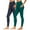 Green, variant on BLTIBY 2PC Women's Yoga Pants High Waist Solid Colour Tummy Control Leggings with Pockets Workout Tight Athletic Trousers 2025 Multicolor XXL