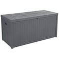 thumbnail image 2 of O'force 113gal 430L Outdoor Garden Plastic Storage Deck Box Chest Tools Cushions Toys Lockable Seat Waterproof, 2 of 7