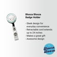 thumbnail image 2 of Kawaii White Rice Bowl Retractable Reel ID Badge Key Card Name Tag Holder with Clip, 2 of 7