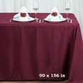 thumbnail image 3 of BalsaCircle Christmas Holidays 90" x 156" Burgundy Rectangle Polyester Tablecloth Linen, 3 of 7