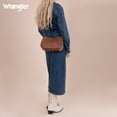 thumbnail image 5 of Wrangler Hobo Purse for Women Shoulder Purses Bag with Detachable Strap, Dark Brown, 5 of 7