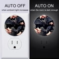thumbnail image 3 of HemaKayy 2 Pack Plug-in LED Night Light, Plug-In, Dusk To Dawn Sensor, Warm White, Compact, Ambient Lighting, LED Lights for Bathroom, Hallway, Bedroom, Living Room - Night Black Bat, 3 of 8