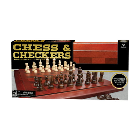 Wooden Chess And Checkers Set