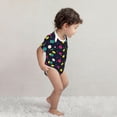 thumbnail image 2 of Kdxio Colorful Ping Pong Rackets Pattern Unisex Baby Cotton Short Sleeve Bodysuits-6 Months, 2 of 5
