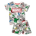 thumbnail image 1 of Marvel Boys White Long Sleeve Long Leg Pyjama Set, 1 of 6