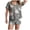 Grey, variant on felwors Women's Witch Cat Potion Pajama Sets Short Sleeve Magic Kitten Halloween Blue for Size XXXXXL