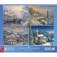 thumbnail image 2 of Ceaco - Lot de 4 - Thomas Kinkade - Vacances - (4) Casse-Tête de 500 Pcs, 2 of 5