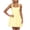 Yellow, variant on Staron Casual Halter Neck Dress for Women Square Neck Sleeveless Solid Color Fashion Party Vacation Cocktail Club Night Out Dress, Black L