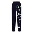 thumbnail image 4 of FRSASU St. Patrick's Day Womens Ankle Pants High Waist Soft Breathable Comfort Pants Trendy Comfy Trousers with Pockets Black, 4 of 5