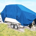 thumbnail image 5 of Covers & All Tarps Heavy Duty Waterproof, 18 Oz PVC Polyester Tarp Waterproof with Grommets, Tear & UV Resistant Multipurpose Use – Roof, Canopy, Patio, Pool, Boat, Trailer (10’ x 12’, Blue), 5 of 8