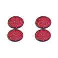 thumbnail image 2 of yingyy Pack of 2 PVC Plastic Automobile Cup Holder Mat Portable Waterproof Washable Anti-slip Rhinestone Pad Accessories Red 2Set, 2 of 6
