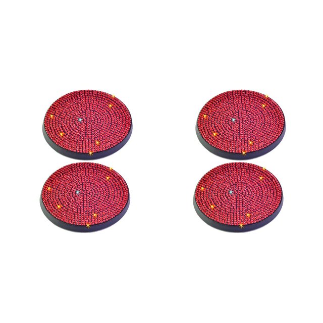 Speravity 2 piezas de plástico para automóvil, portabotellas, alfombrilla impermeable, lavable, antideslizante, almohadilla de diamantes de Type2 NO2