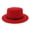 Red, variant on Seductiva Clothing Unisex Sun Hat Unisex Wide Brim Belt Felt Flat Top Fedora Hat Party Trilby Hats Cap Summer Beach Sun Hat 1PC