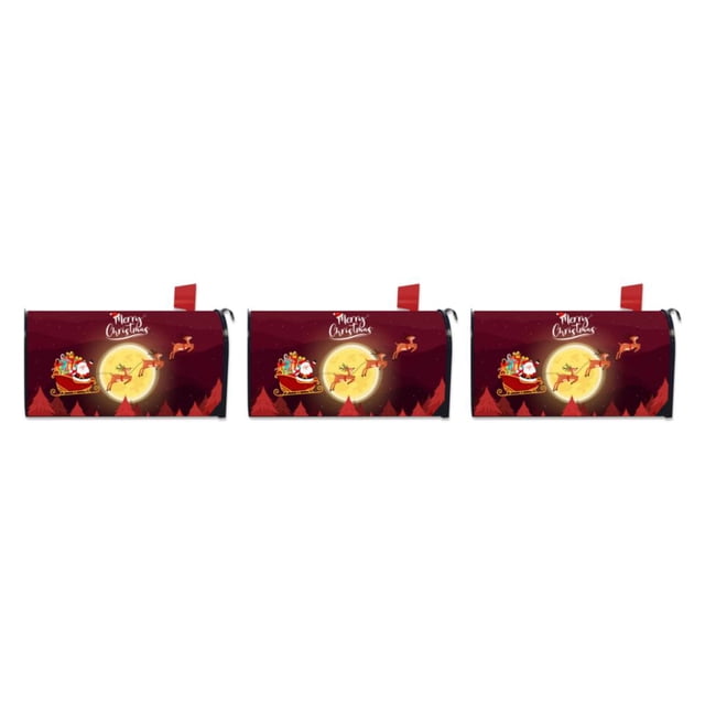 Maytalsory Effortlessly Install And Remove Easy To Mailbox Cover Vivid Print Cloth Abstract Style Colorful Mailbox Cover YTYH2309089 3Set