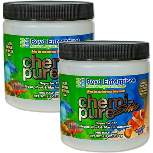 Filtro para Acuario Chemi-Pure Elite de Boyd Enterprises, Paquete de 2