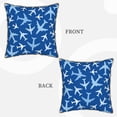 thumbnail image 3 of Kll Airplanes In The Sky Decorative Throw Pillow Covers Velvet Soft For Couch Sofa Bedroom Living Room Outdoor -20"X20", 3 of 8