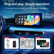Universal Portable Wireless Apple Carplay Android Auto Adapter Dongle In Car