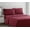 Burgundy Red, variant on 1800 Series 4 Piece Bed Sheet Set Hotel Luxury Ultra Soft Deep Pocket Bed Sheets