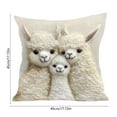thumbnail image 3 of HuiXinOu Cute Animal Throw Pillow Cover Cute Animals Printing Sofa Living Room Decorative,Rustic Home Decor​​, Gift for Kids., 3 of 6