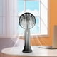 thumbnail image 4 of Ventilador pequeño de mano 2025 con carga USB, miniventilador portátil para dormitorio de estudiantes y oficina, color blanco y azul opcional, 4 of 5