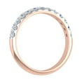 thumbnail image 2 of 1/2 Carat Round Diamond Wedding Band Ring in 14K Rose Gold (Ring Size 4.5) (I1-I2 Clarity), 2 of 5
