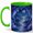 Green, variant on Crystal Cave Ocean 11oz Ceramic Mug, Moonlit Fantasy Seascape