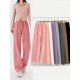 thumbnail image 2 of Pantalones de otoño para mujer, moda 2023, pantalones deportivos de pierna ancha largos rectos de cintura alta, pantalones largos informales de otoño para mujer, 2 of 4