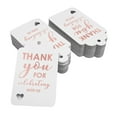 thumbnail image 2 of Inkdotpot Rose Gold Foil Paper Hang Tags ThankYou For Celebrating With Us Bridal Shower-Baby Shower-Retirement-Wedding-Birthday Favor Tags 100 Pack, 2 of 6