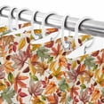 thumbnail image 6 of Fall Thanksgiving Fall Leaves Shower Curtain for Bathroom, Pastoral Gradient Leaves Waterproof Shower Curtains Washable Quick Dry with Hooks Bathtub Curtains 60x72 IN, 6 of 6