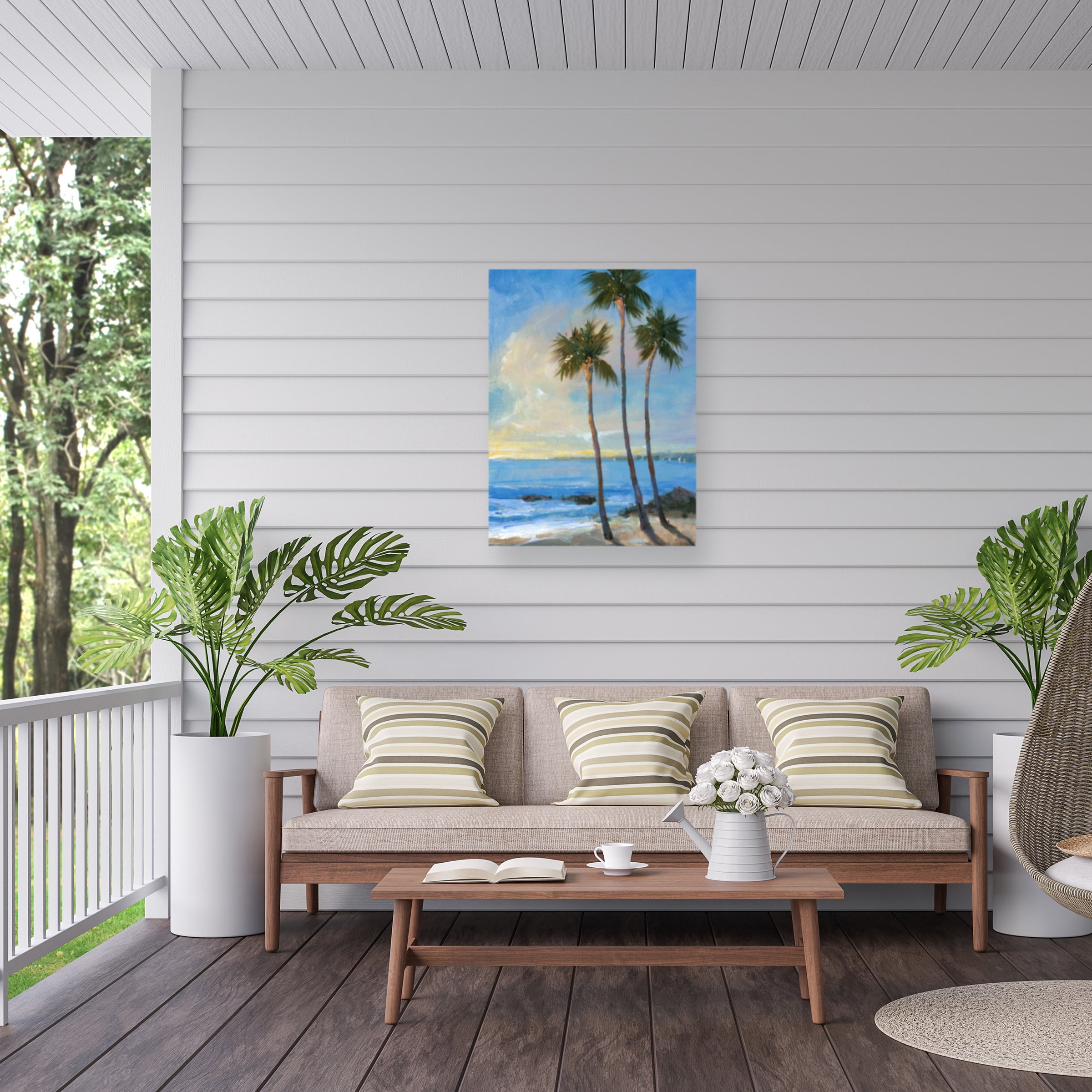 Tim O'Toole 'Tropical Breeze II' Outdoor Canvas 32x32