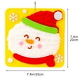 thumbnail image 3 of Christmas Handmades Sewing and Yarn Embroidery Painting Materials, Creative Cartoon Themed Craft Kit, All-Inclusive Supplies for Making Cute Holiday Embroidery Art Pieces, D, 1set, 3 of 6