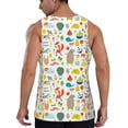 thumbnail image 3 of Easygdp Summer Animal Men's Tank Top, Sleeveless Muscle T Shirts, Breathable, Quick-Dry, Loose for Gym, Running, Fitness - Large, 3 of 9