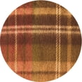 thumbnail image 1 of Ahgly Company Machine Washable Indoor Round Transitional Tomato Red Area Rugs, 8' Round, 1 of 7