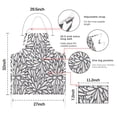 thumbnail image 7 of Light Dark Floral Burst Pattern Apron-Garden Aprons for Women with Pockets-Cotton Linen Waterproof Kitchen Cooking Gardening Aprons Adjustable for Kitchen,Cooking,BBQ and Salon 33x27 Inch, 7 of 7