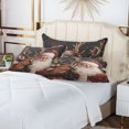 thumbnail image 6 of Plush Pillow Cases Standard Size Ultra Soft Warm Pillowcases with Zipper Christmas Santa Claus and Deer 20"x26", 6 of 9