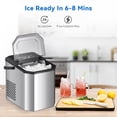 thumbnail image 3 of Yiwa Bullet Ice Maker Countertop with Handle up to 26lbs for Home Kitchen Office Party, 3 of 7