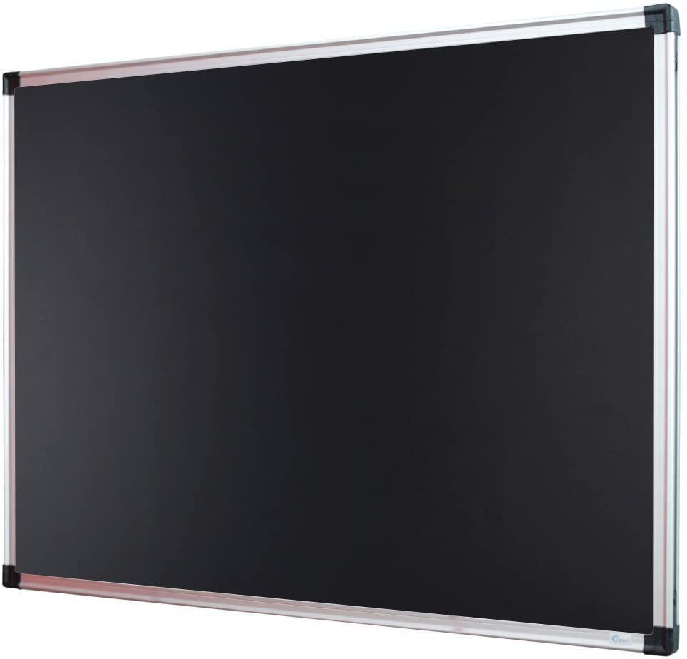 XBOARD Magnetic Black Bulletin Board 36 X 24 Inches Aluminum Framed Chalkboard for sale online 