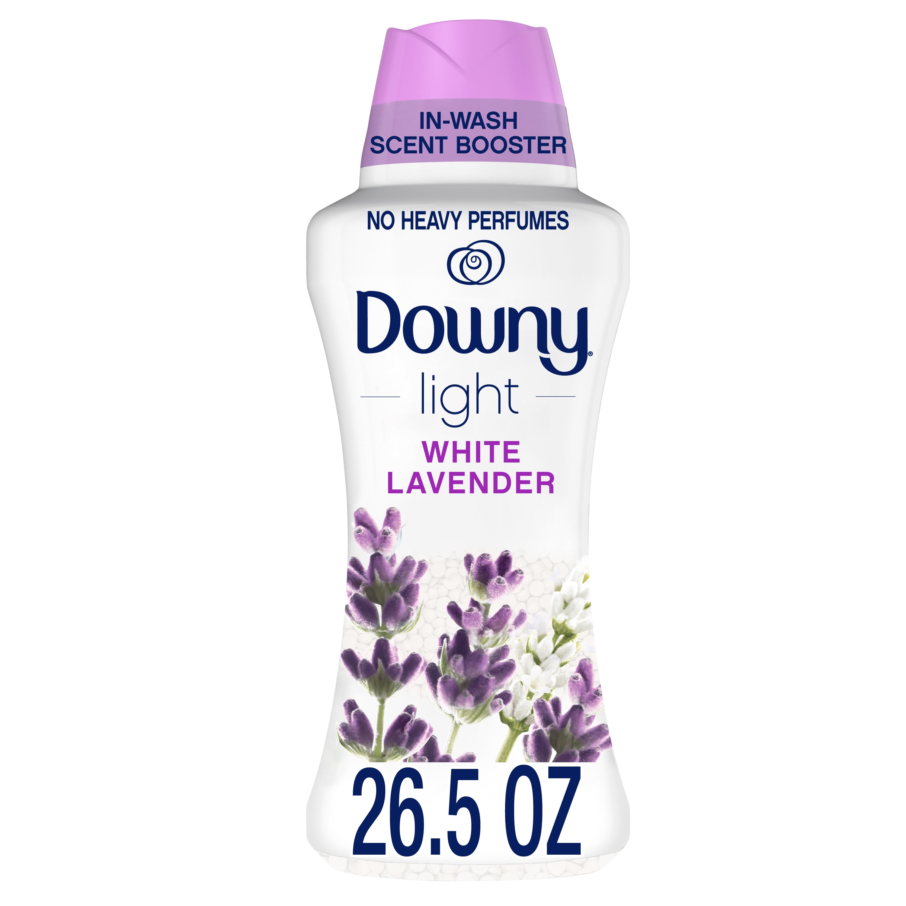 Downy Light Laundry Scent Booster Beads for Washer, White Lavender, 26.5 oz, with No Heavy Perfumes