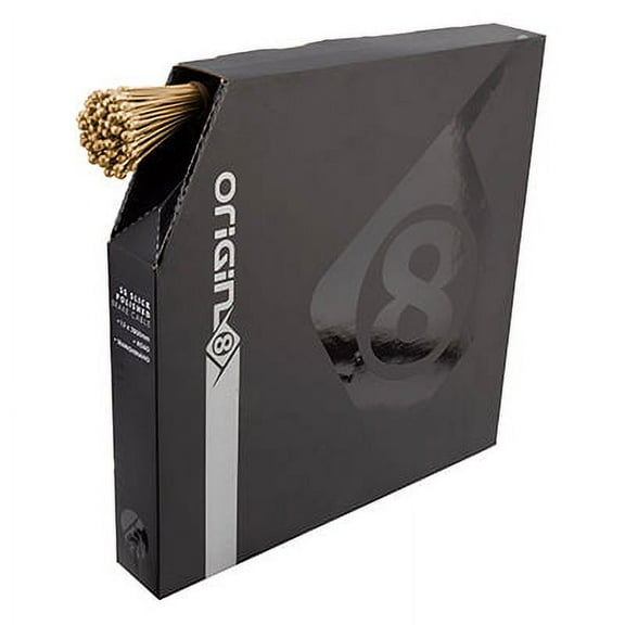 ORIGIN8 CABLE BRAKE OR8 WIRE SS SUPERSLICK ELECTROLYSIS 1.5x2800 RD GD BOXof50