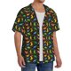thumbnail image 2 of Fotbe Cartoon Dino Camisa Estampada de Manga Corta para Hombre, Casual de Verano, Estilo Playero, Sin Arrugas-Large, 2 of 5