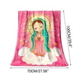 thumbnail image 2 of BVEBJDX Mary Our Lady Guadalupe Soft Flannel Throw Blanket Soft Funny Throw Blanket Portable Cover Blanket For Sofa, 2 of 6