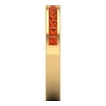 thumbnail image 4 of 0.84 ct Brilliant Princess Cut Simulated Red Diamond 18K Yellow Gold Stackable Band SZ 6.25, 4 of 6
