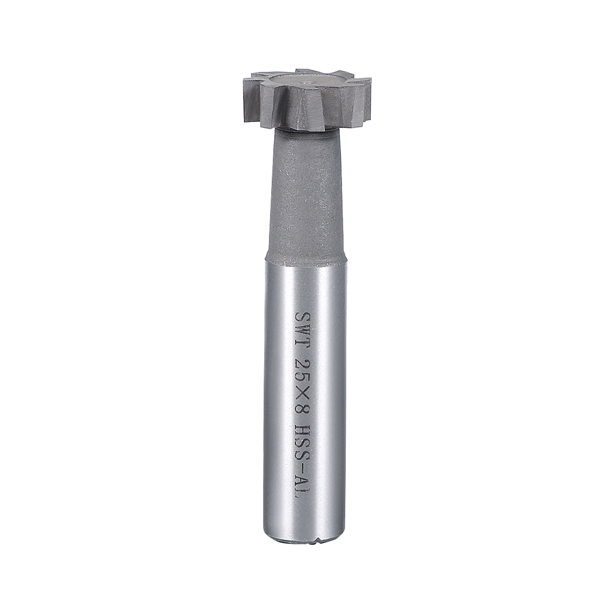 T Slot End Mill Milling Cutter 8 Flutes 25mm Cutting Dia 8mm Depth
