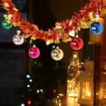 thumbnail image 5 of 5.6 Ft Christmas Tinsel Garland Ears of Heart Shape Metallic Shiny Hanging Garland with Christmas Balls Ornaments for Xmas Holiday New Year Party Birthday Ceiling Indoor and Outdoor Decor, 5 of 6