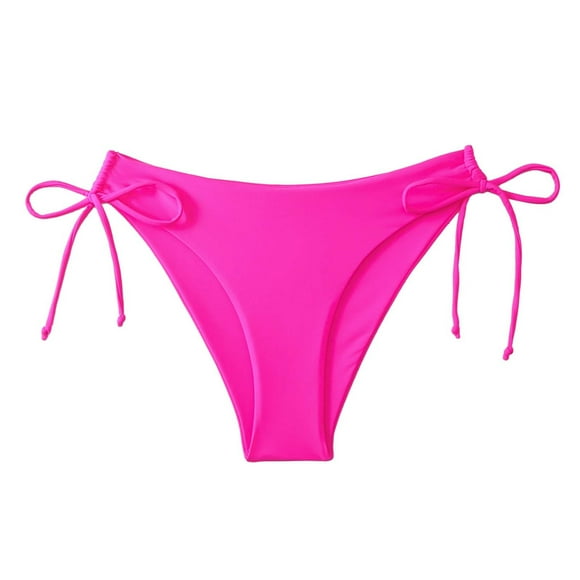 Xiangyun Womens Swim Shorts Bathing Suit Bottoms for Women Womens Bikini Bottoms Women String Tie Side Bikini Bottoms Moderate Coverage Swimsuit Bottom Waist Bathing Suit Hot Pink XL