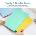 thumbnail image 4 of 4 Packs Expanding File Folder, A4 Letter Size Accordion Folder Paper Organizer for School Home Office, 4 of 5