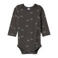 thumbnail image 3 of Modern Moments by Gerber Gender Neutral Super Soft Viscose Long Sleeve Bodysuits, 2-Pack, Sizes Newborn - 12 Months, 3 of 7