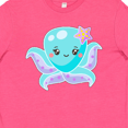 thumbnail image 4 of Inktastic Cute Octopus Blue with Star Youth T-Shirt, 4 of 5