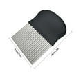 thumbnail image 3 of Kaireo Wavy Knife Potato Cutting,Potato Carrot Vegetable Crinkle Wavy Chopper Cutter French Fry Slicer Easy Quick Kitchen Tool Stainless Black,Kitchen Food Slicer Guide for Neat Slicing, 3 of 8